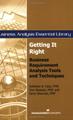 Getting It Right: Business Requirement Analysis Tools and Techniques