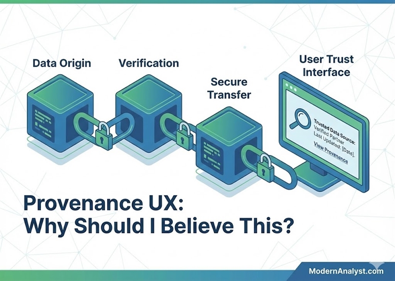 Provenance UX: How to Specify “Why Should I Believe This?” in Product Requirements